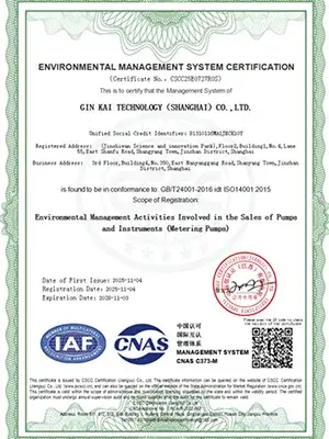 Certificación del sistema de gestión ambiental