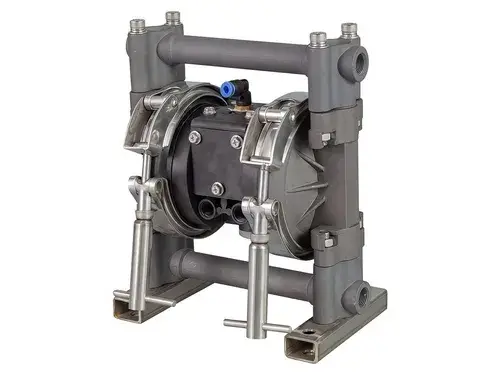 Bomba neumática de doble diafragma de aluminio de 3/8”