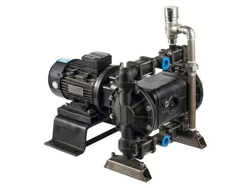 Bomba eléctrica de doble diafragma de aluminio de 1”